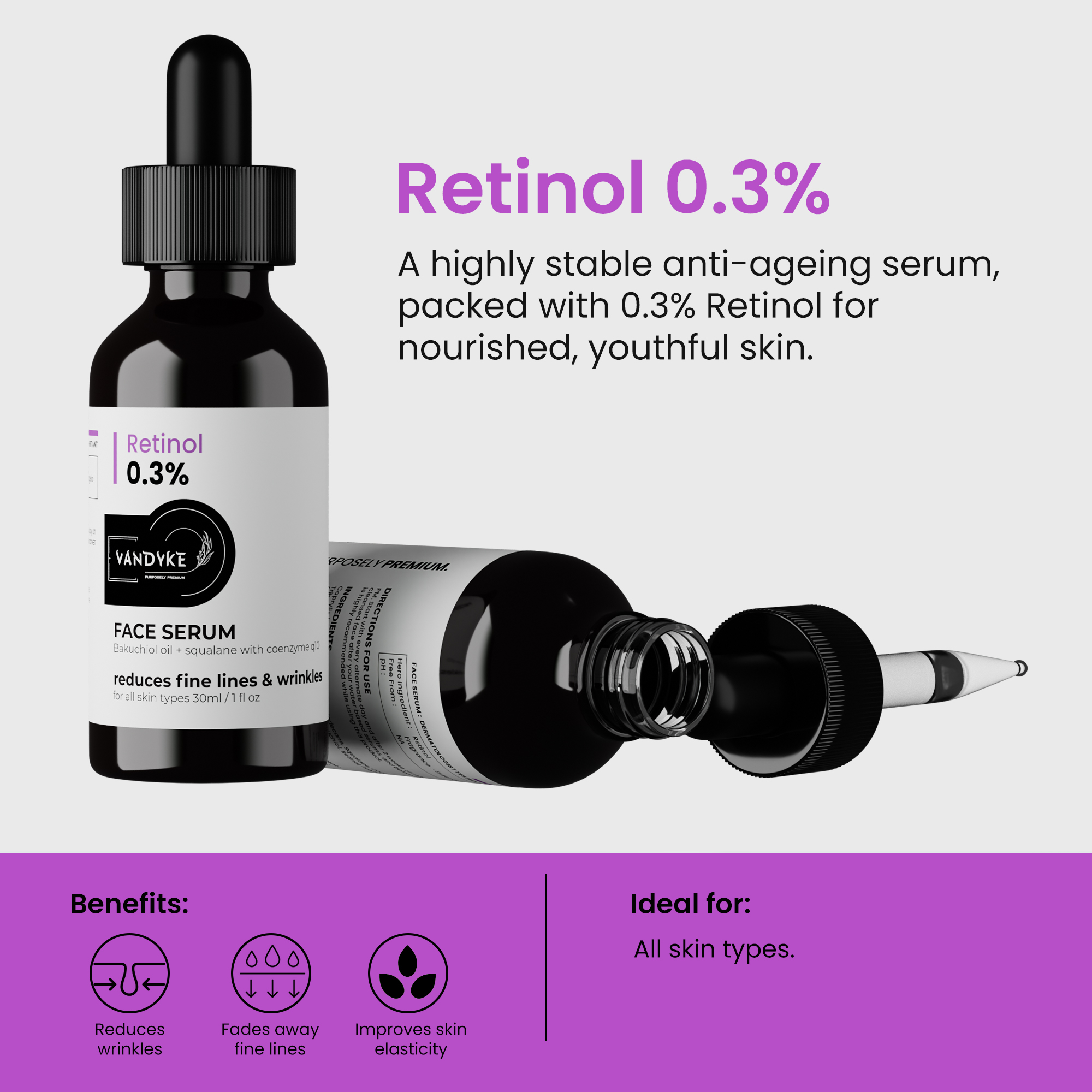 Retinol 0.3% Face Serum - Vandyke